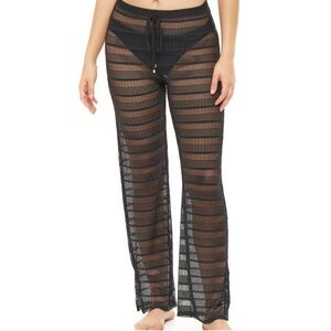 Jordan Taylor Black Sheer Mesh Coverup Pants
